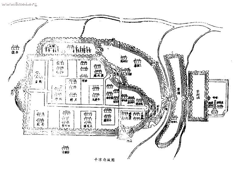 平凉府属于安定郡【汉武帝元鼎三年（公元前一一四年）分北地郡置安定郡（治所在高平，今宁夏回族自治区固原 ...