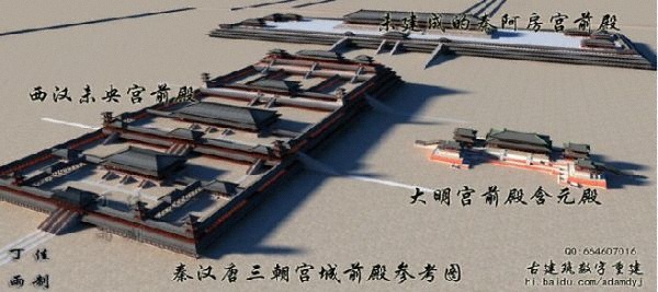 秦汉唐三殿