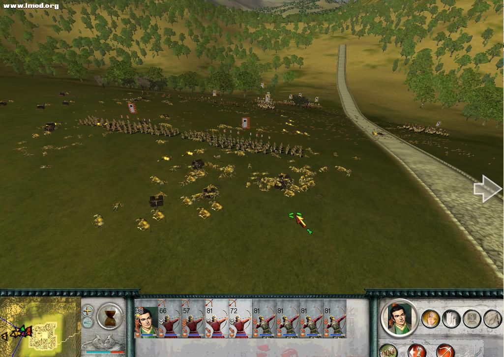 所有势力的弓手都+了弹药，其它都没改