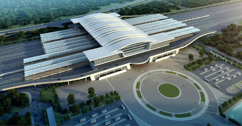 西宁市 新火车站，正在修建中....jpg