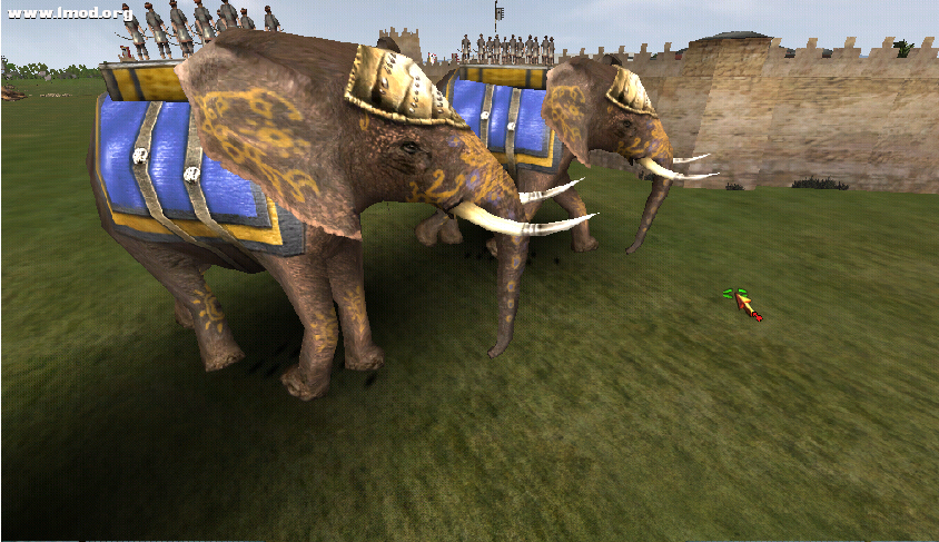 老怪兽欲撞我村城墙