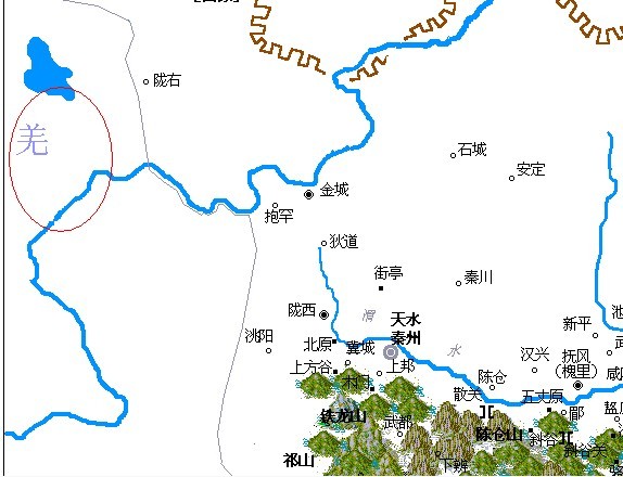 这上面羌属于蜀国