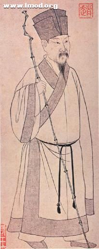 元代赵孟頫绘《苏轼小像》