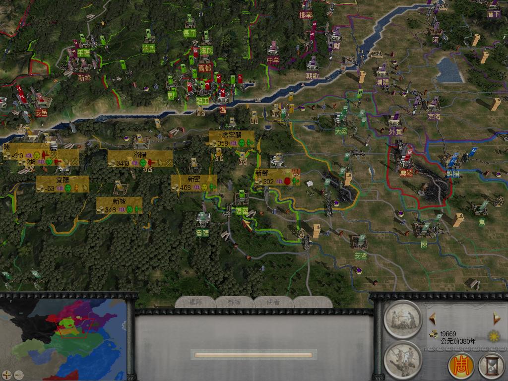 大周初期形势图