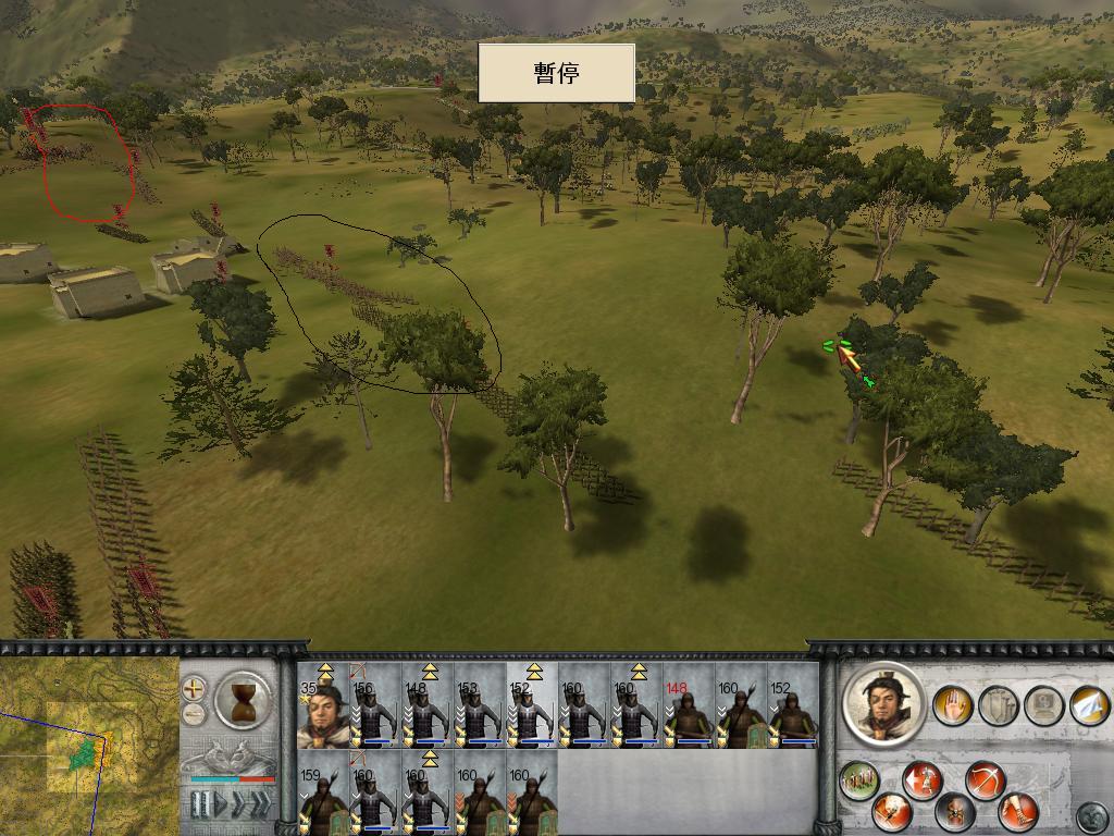 敌军受我骚扰，做出反应，前卫战开打