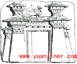 汉画像砖上的阙门形象.gif