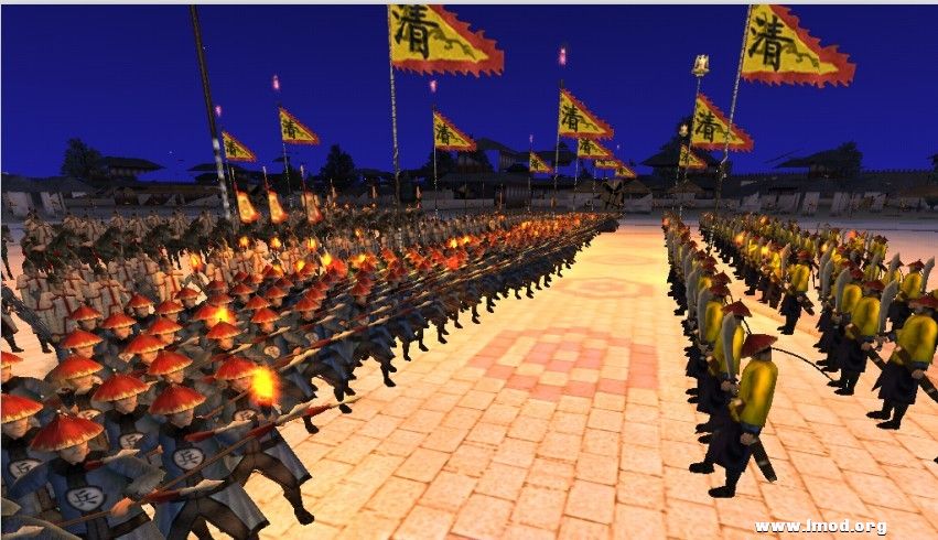 八旗子弟准备冲入鳌府