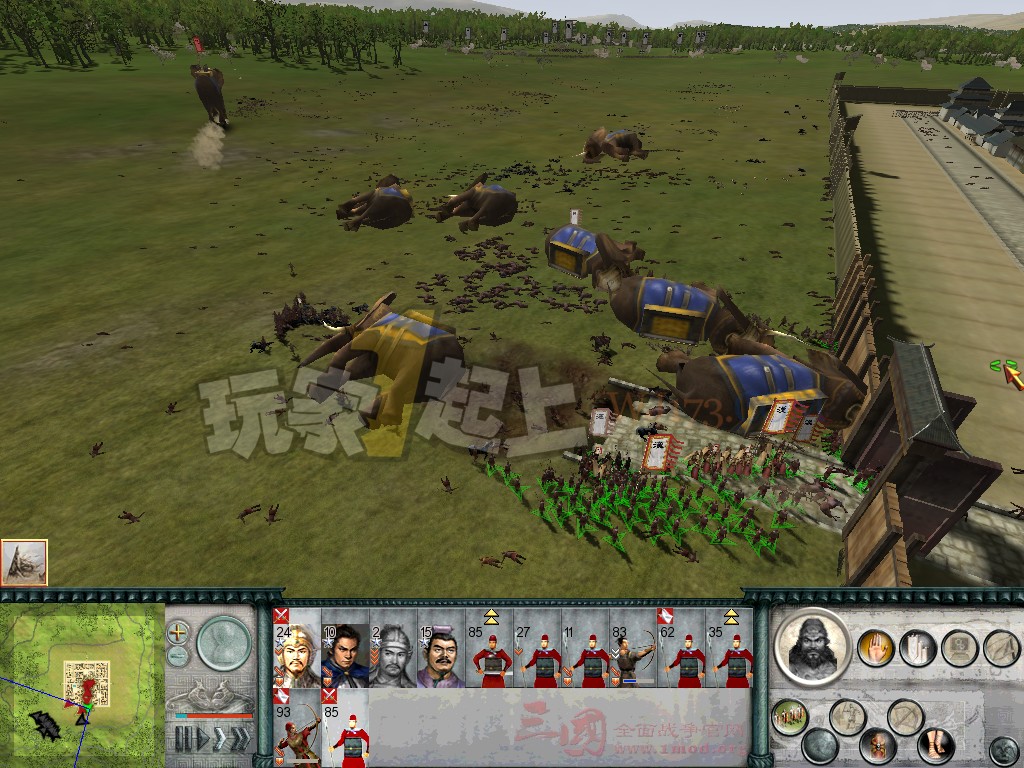 部队全卡在城门