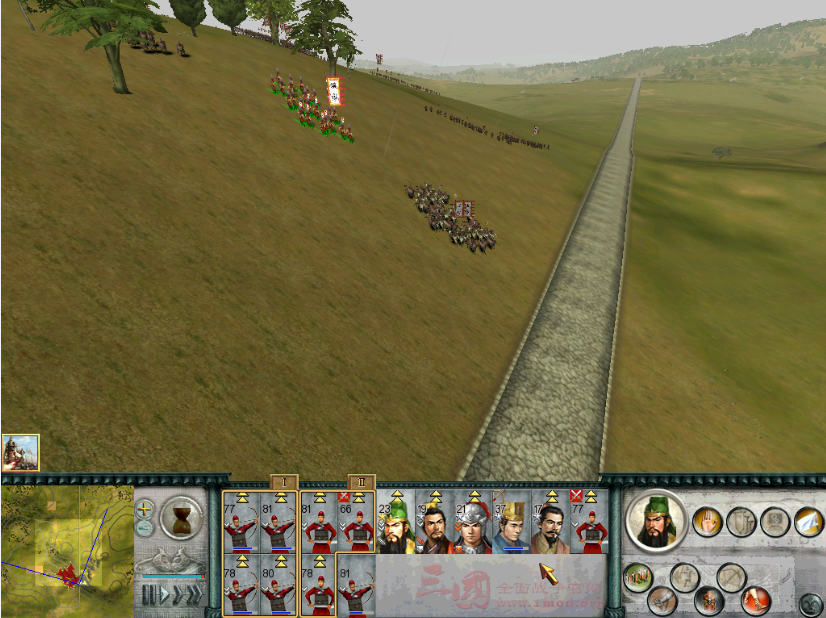 关公一马当先，敌军望风披靡