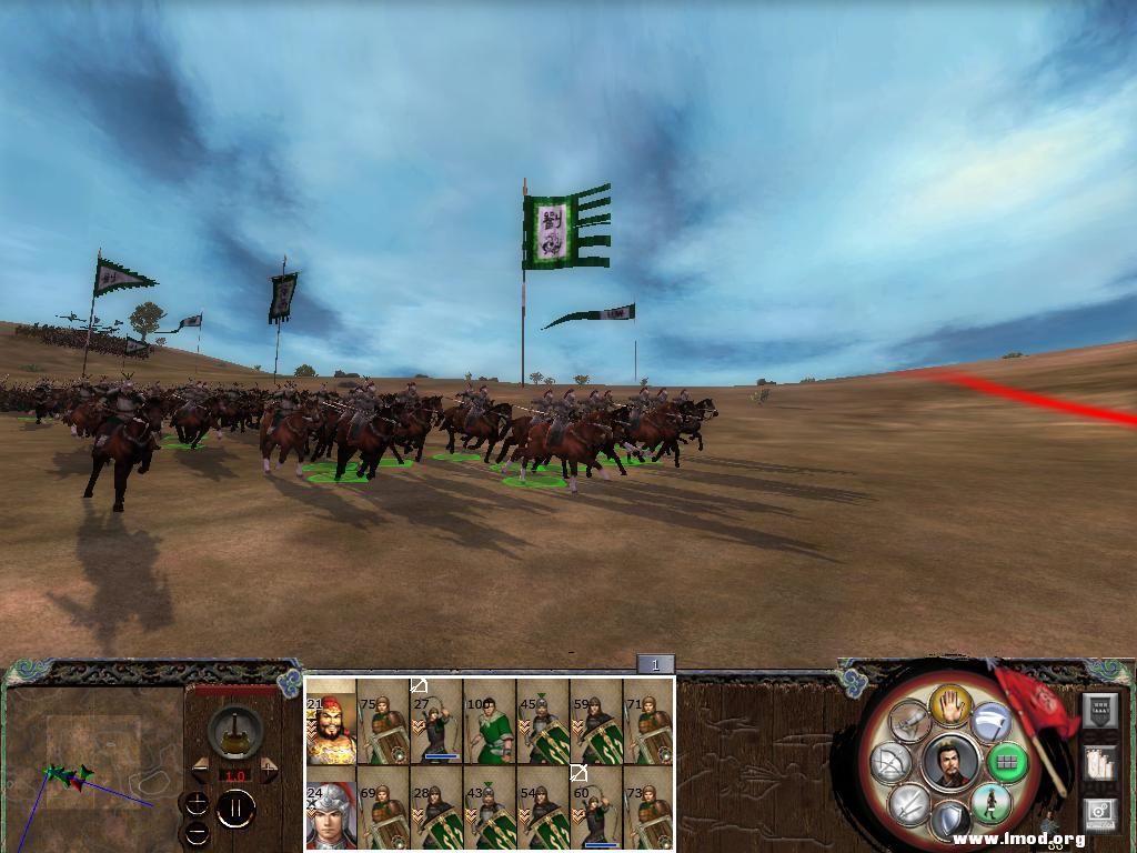 要命的是敌军主将看到这情况撒腿就闪