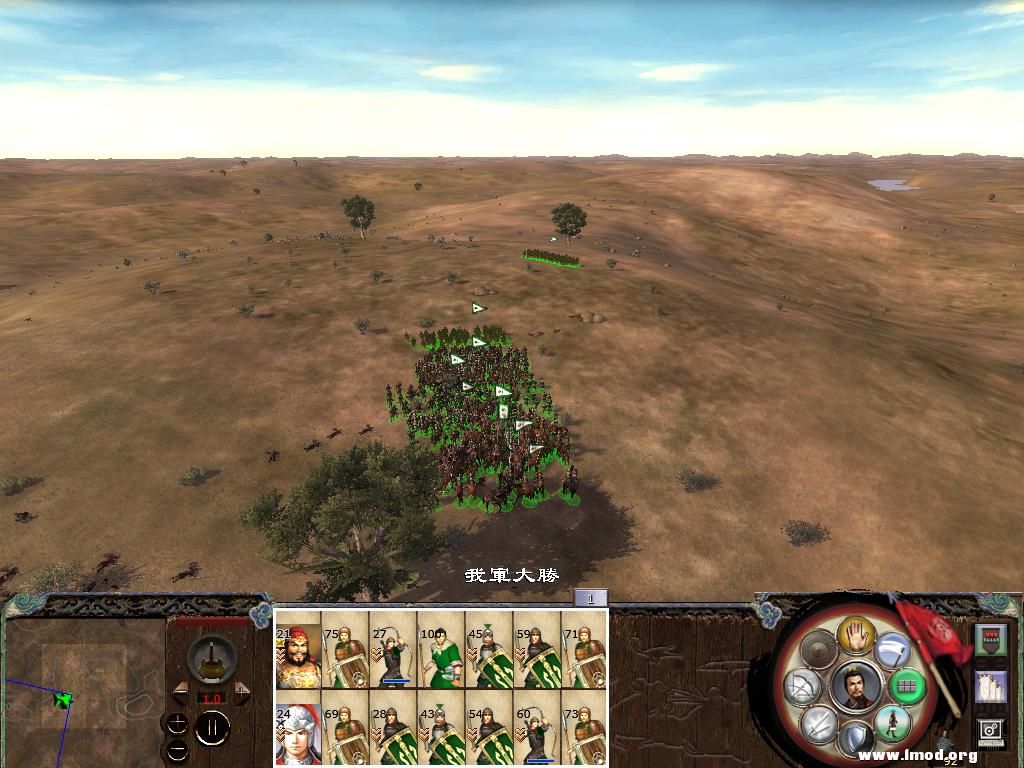 经过N次追杀后敌军主将吓跑了，他带的兵全被老张的人给活活咔嚓了