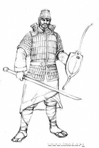 汉朝步兵盔甲武器均有出土实物，左手的那个我找了半天才知道那叫钩镶，镶是中间类似盾的部分，钩是上下那两 ...