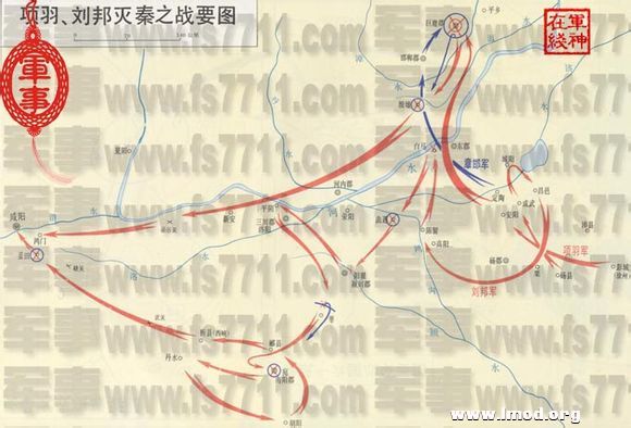 项羽、刘邦灭秦之战