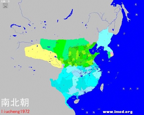 南北朝行政区划图 齐、北魏