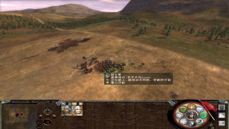 落单的长矛兵 果断夹