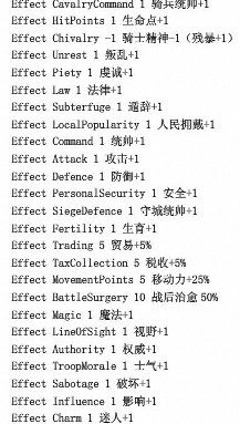 这是将领技能属性和点数