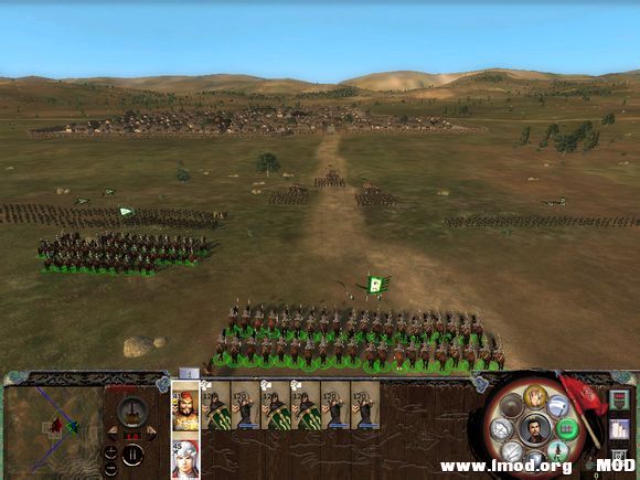 趁敌出城迎战之际，骑兵冲一波