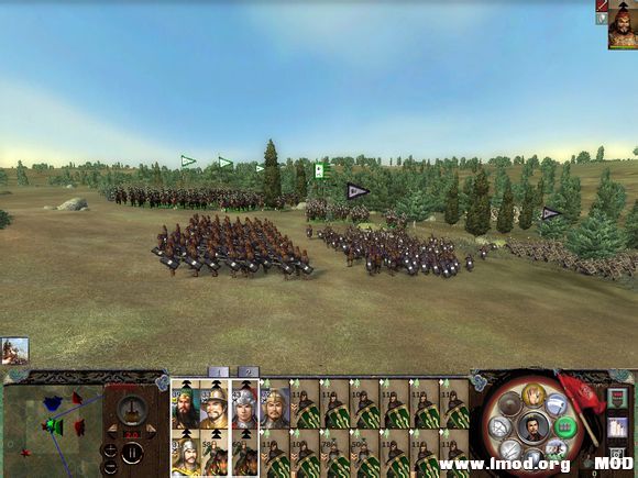 2队骑兵轮流冲击少量敌军！