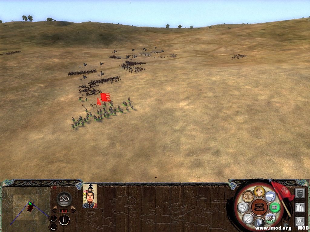 已经将曹昂的卫队击溃，曹昂只身逃走，可惜忘记截图了