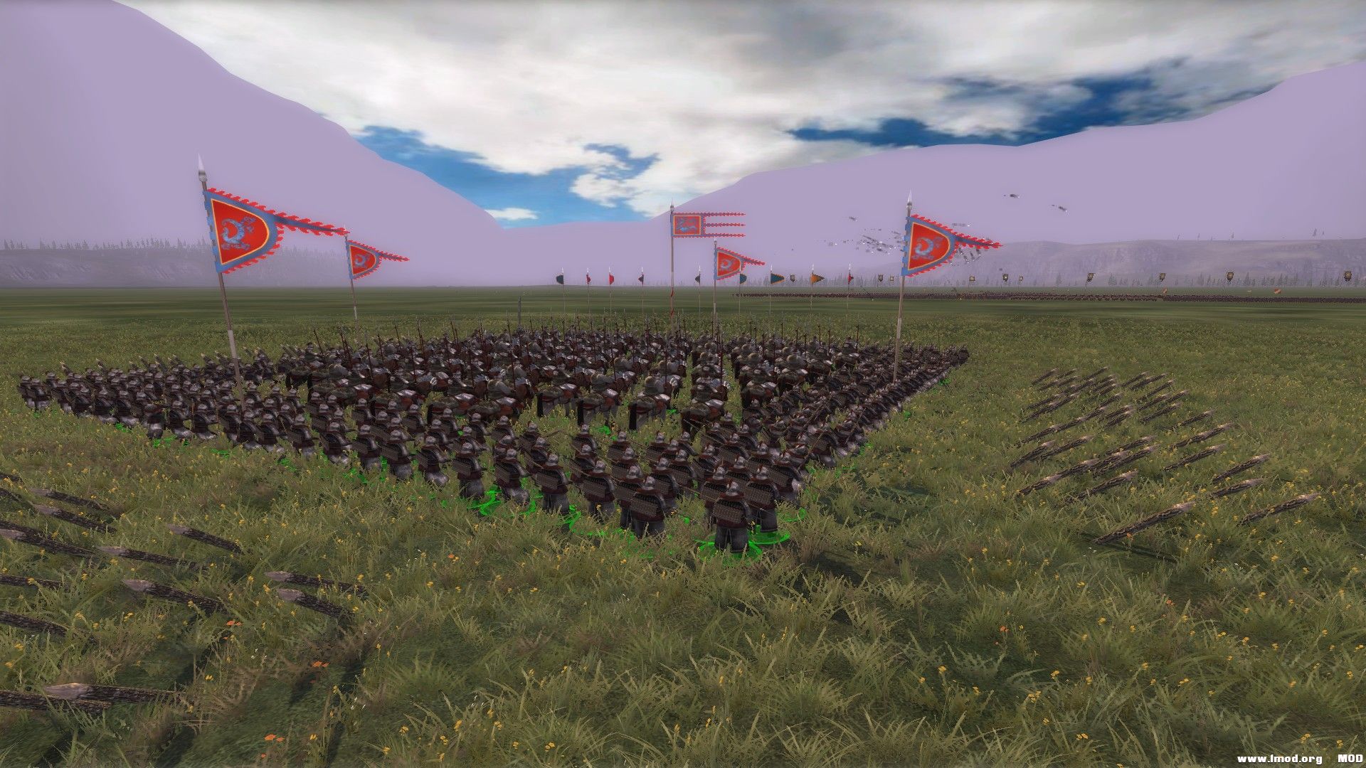 方陣火槍隊加木樁刺馬