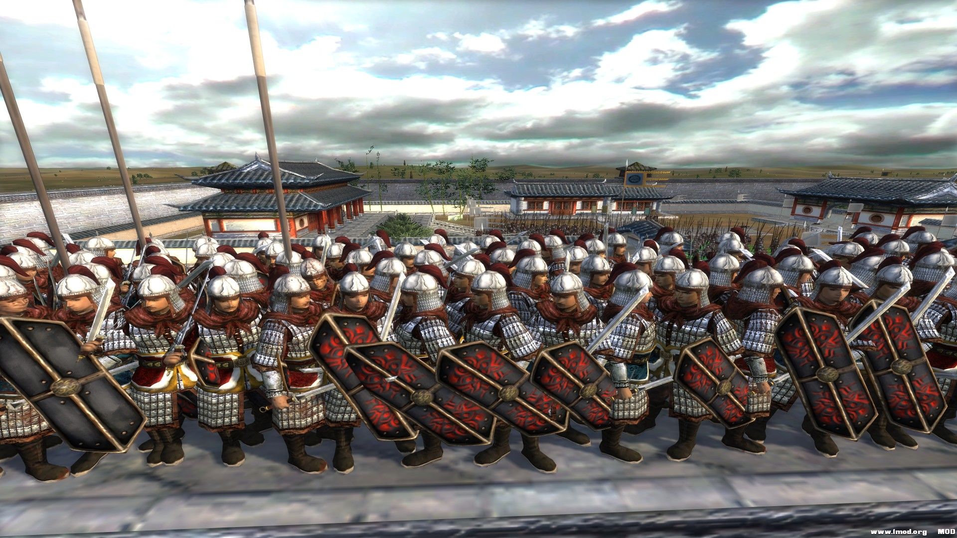 虎賁步兵或中原重步兵若加上赤幘跟紅領巾