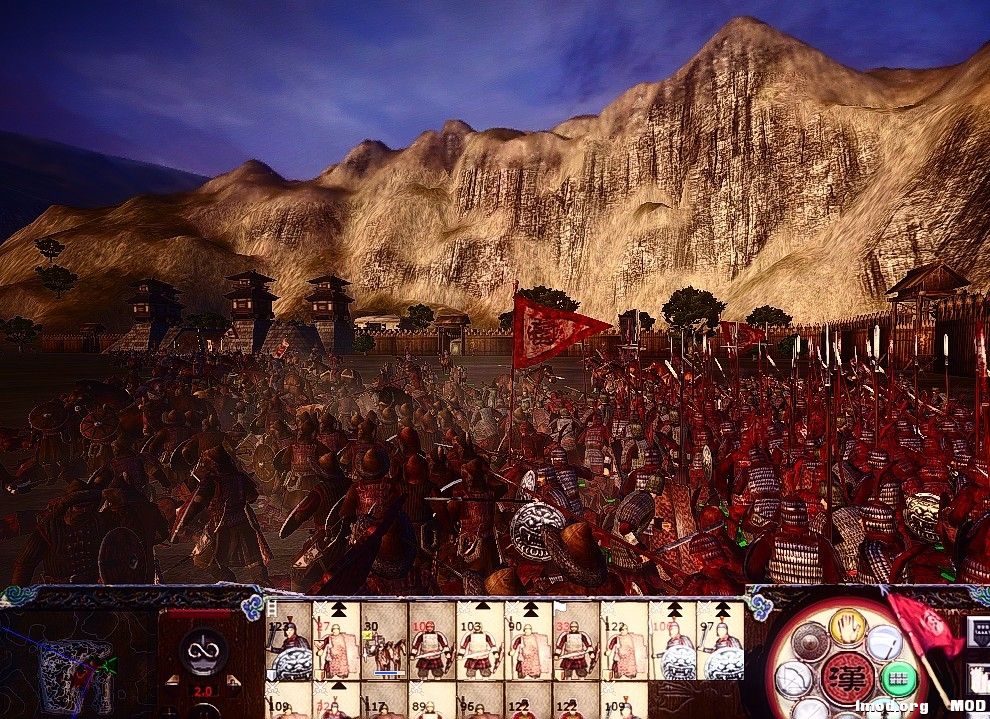 幸好我方早有准备，右翼埋伏的精兵羽林卫杀声四起冲入敌阵