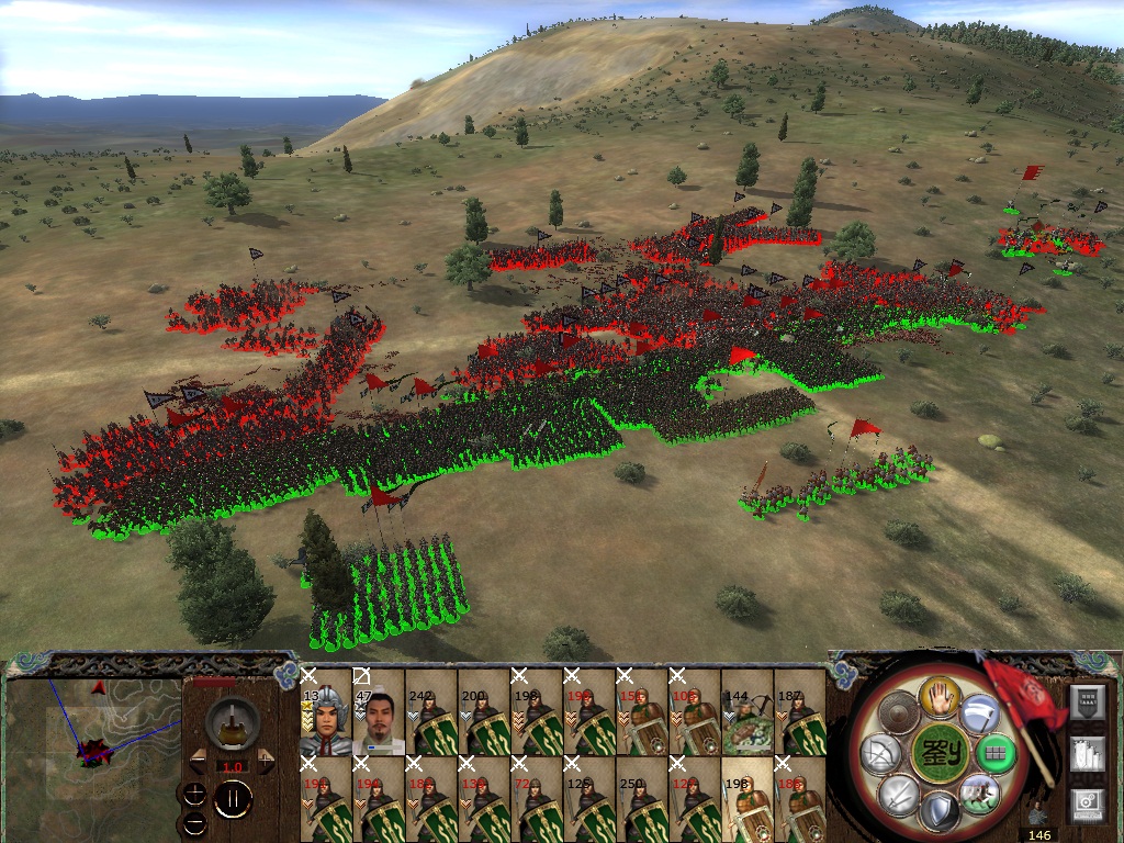 给他和援军一起排好阵我才上