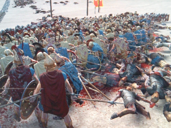 被後插ㄋ好幾支標槍~!